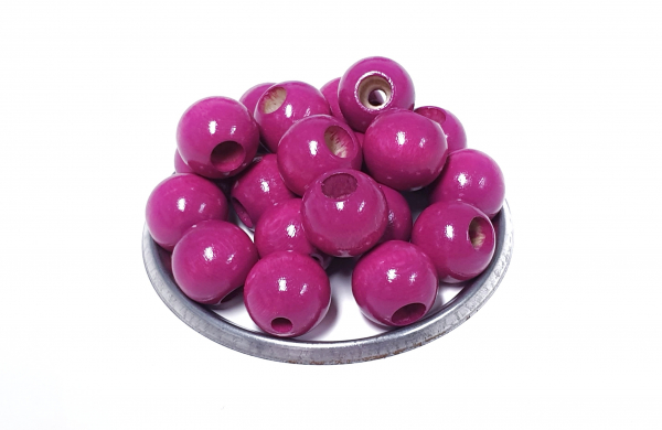 1x25 Sicherheitsperlen 12mm "dunkelpink"